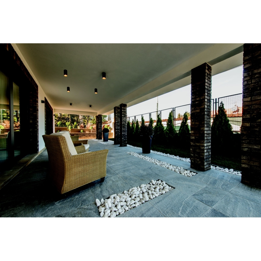 Zambelis E219 - Зовнішній точковий світильник 1xGU10/7W/230V IP54 чорний