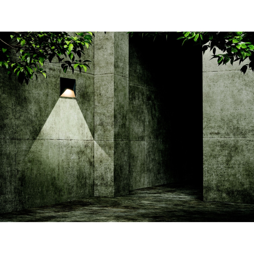 Zambelis E243 - Уличный светодиодный настенный светильник LED/7W/230V IP44 антрацит