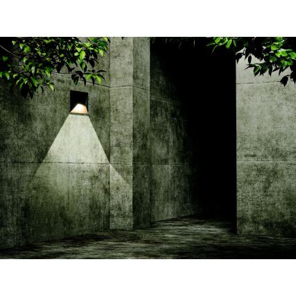 Zambelis E243 - Вуличний світлодіодний настінний світильник LED/7W/230V IP44 антрацит