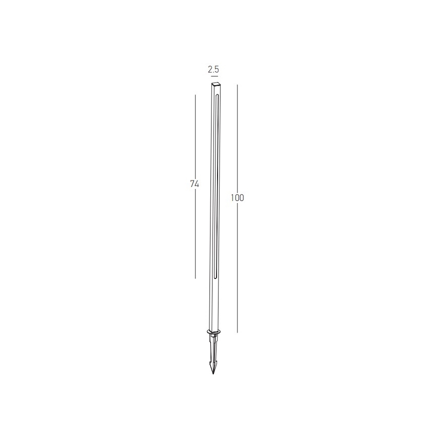 Zambelis E280 - Вулична світлодіодна лампа LED/15W/230V IP65 коричневий