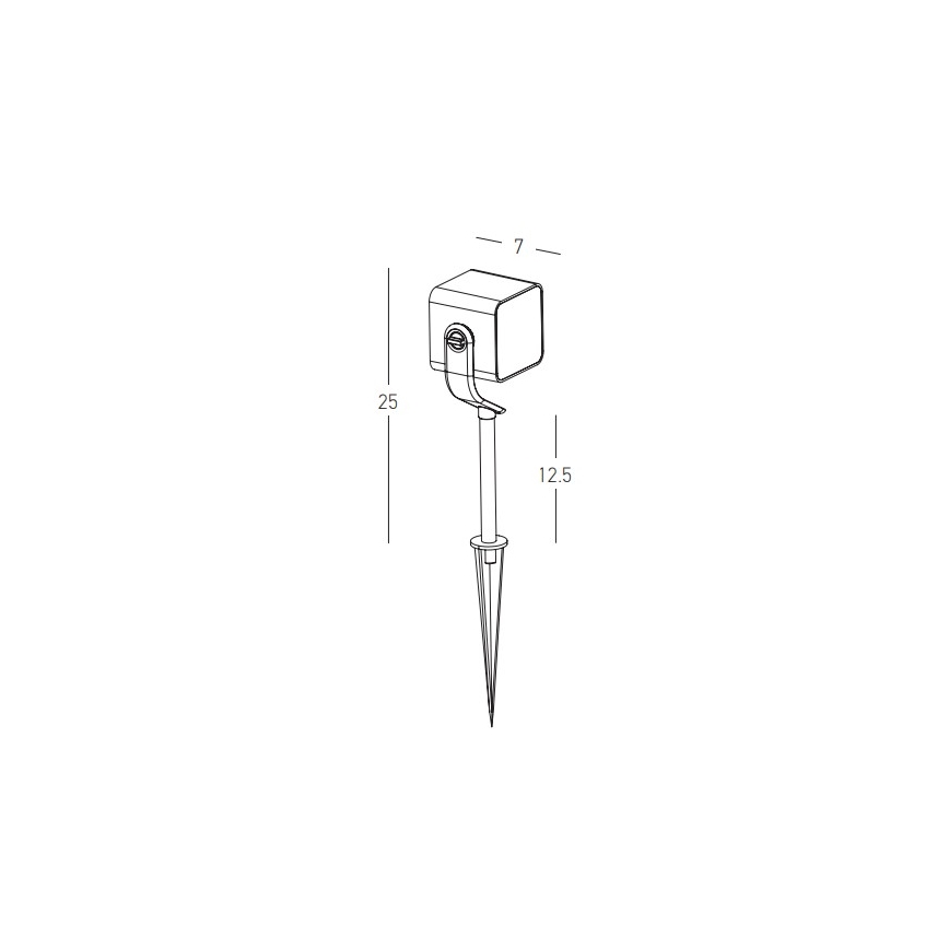 Zambelis E286 - Светодиодная уличная лампа LED/12W/230V IP65 антрацит