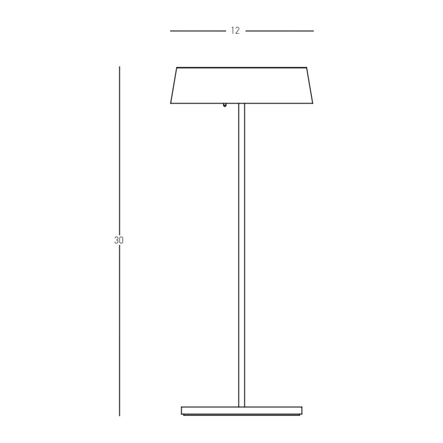 Zambelis E291 - Світлодіодний регульований вуличний світильник LED/2,2W/3,7V 2200 mAh IP54 золотистий