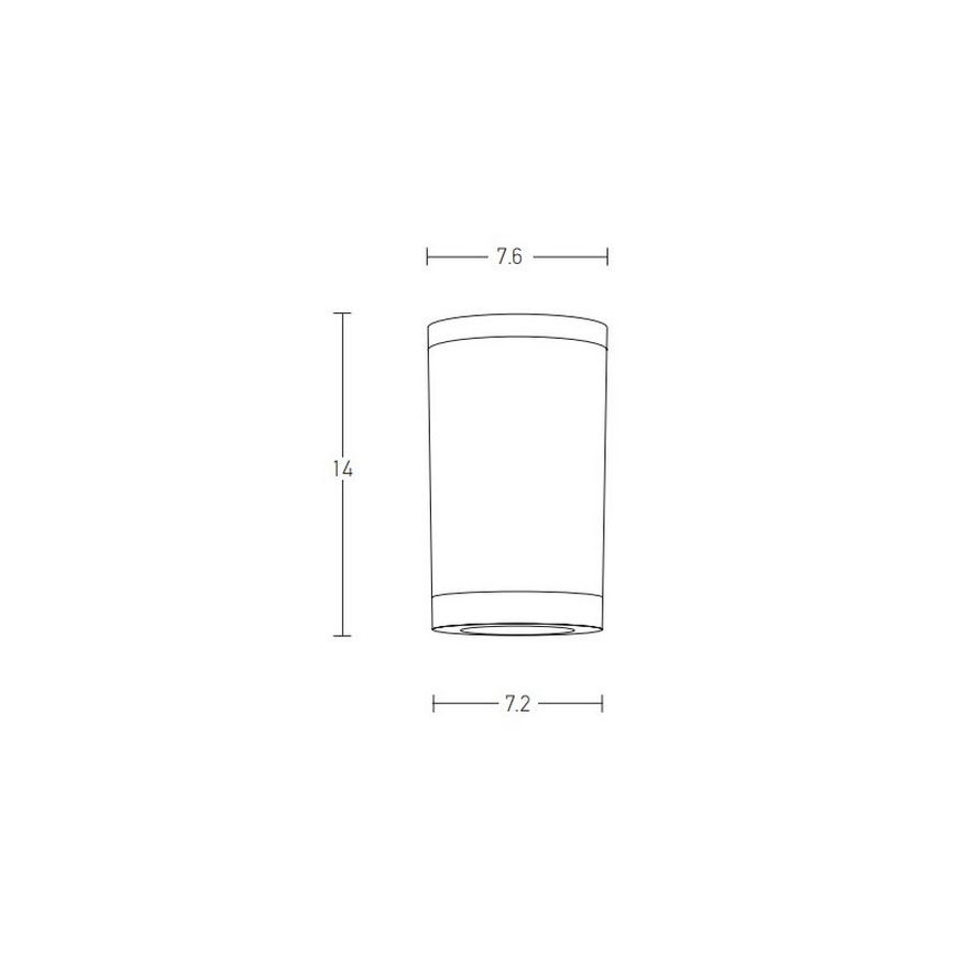 Zambelis E308 - Зовнішній точковий світильник 1xGU10/7W/230V IP54 білий