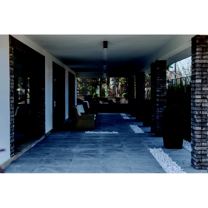 Zambelis E309 - Уличный точечный светильник 1xGU10/7W/230V IP54 черный