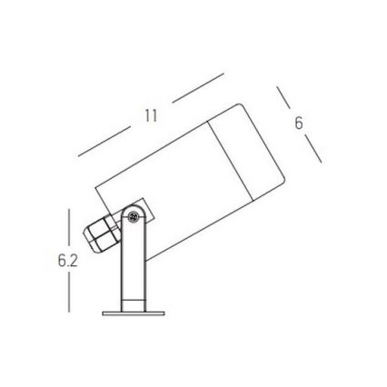 Zambelis E311 - Вулична лампа 1xGU10/7W/230V IP54