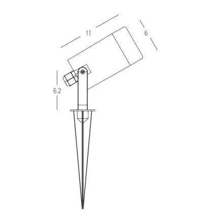 Zambelis E312 - Уличная лампа 1xGU10/7W/230V IP54