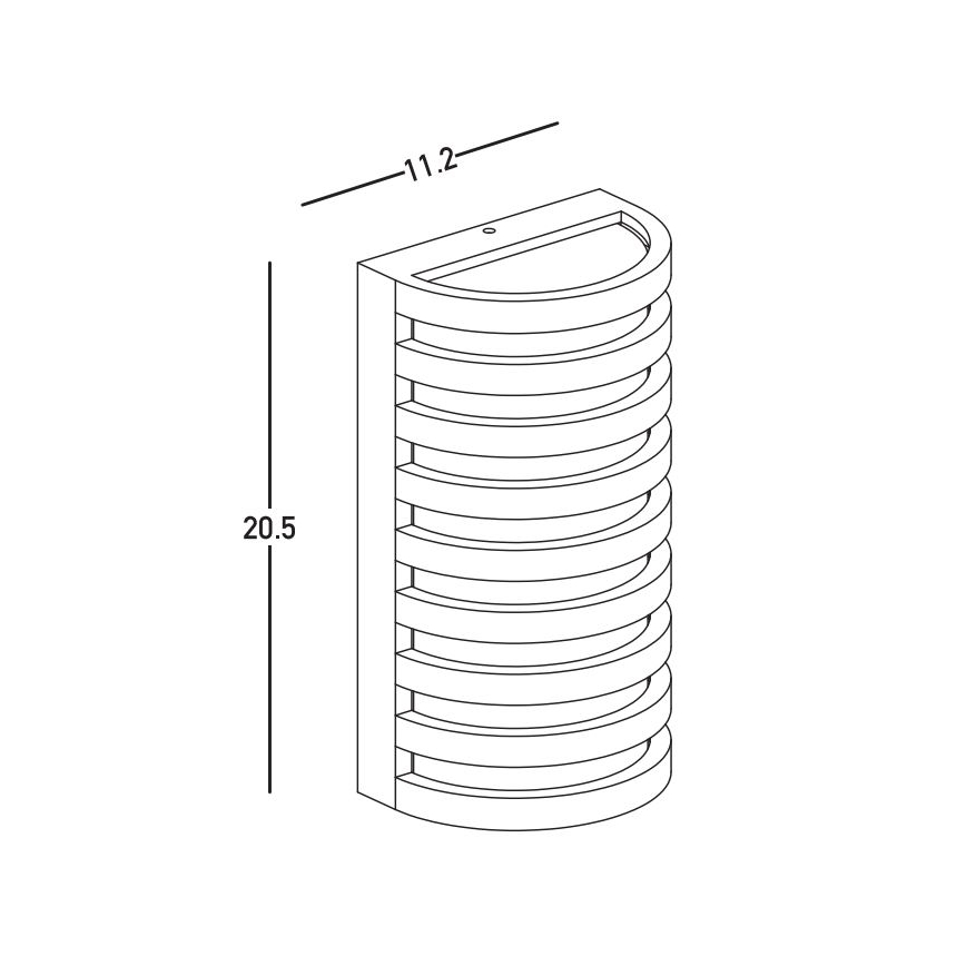 Zambelis E341 - Вуличний світлодіодний настінний світильник LED/10W/230V 3000K IP65 коричневий