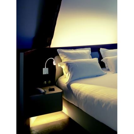 Zambelis H33 - LED Гнучка лампа LED/3W/230V білий