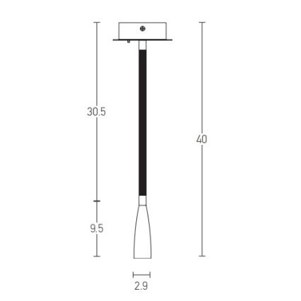 Zambelis H63 - Настінна LED лампа LED/3W/230V латунь