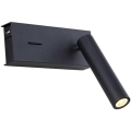 Zambelis H75 - Светодиодный настенный светильник LED/3W/230V USB черный