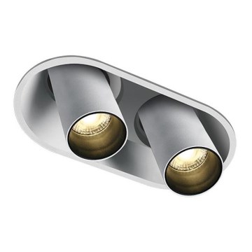 Zambelis Z11207-W - LED Точковий вбудований стельовий світильник 2xLED/7W/230V CRI90 білий