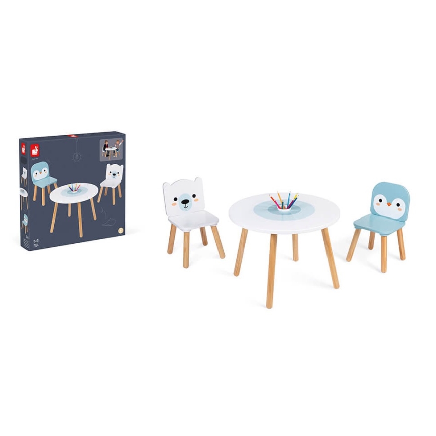 Жанод - Дерев'яний столик з стільцями