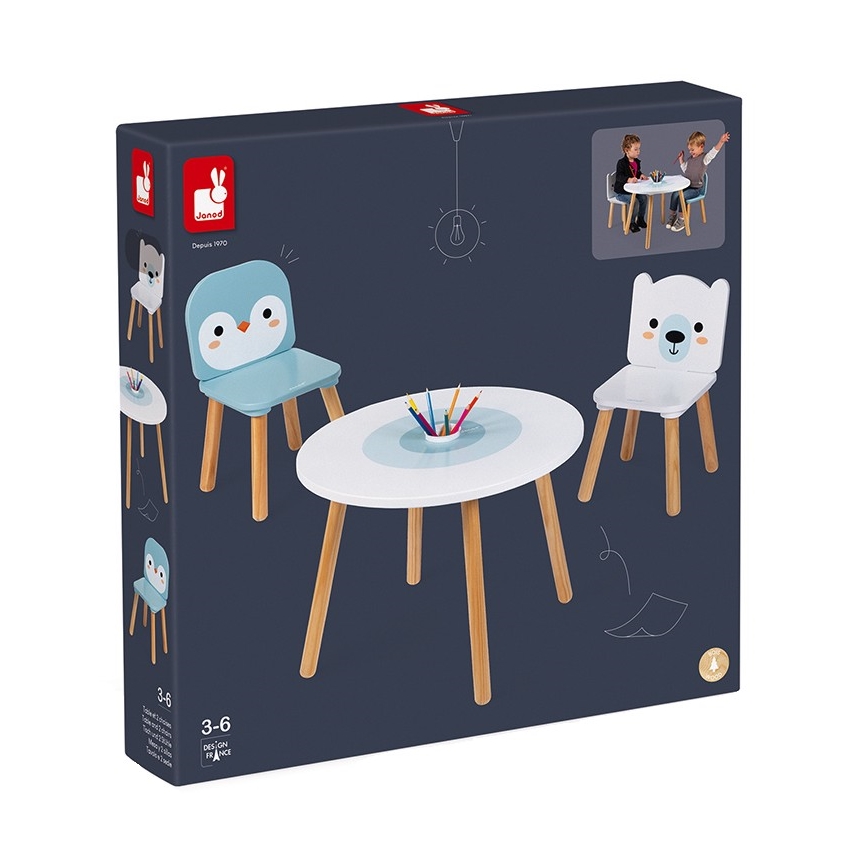 Жанод - Дерев'яний столик з стільцями