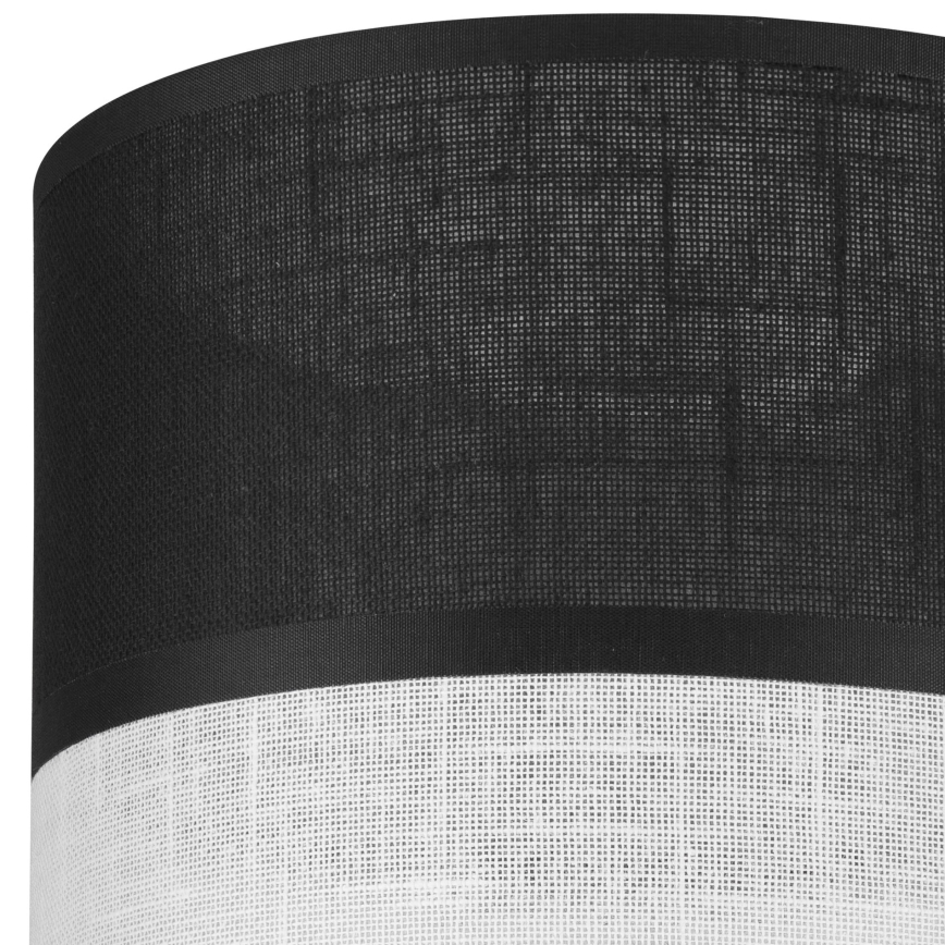 Запасний абажур для люстри, настінного світильника та настільної лампи ANDREA E27 діаметром 16 см чорний/білий