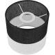 Запасний абажур ANDREA E27 діаметр 16 см чорний/білий