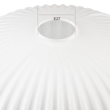 Запасний плафон для люстри HARMA E27 17x30 см білий