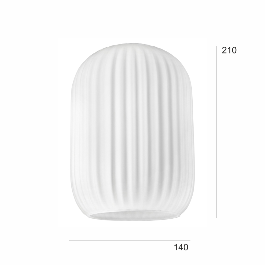 Запасний плафон для люстри HARMA E27 21x14 см білий