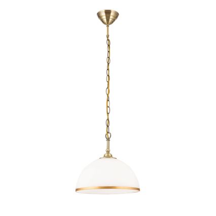 Запасний плафон для люстри та торшера OLD LAMP E27 діаметр 30 см білий/золотий