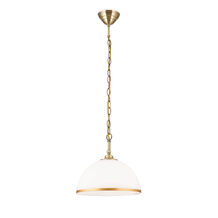 Запасний плафон для люстри та торшера OLD LAMP E27 діаметр 30 см білий/золотий