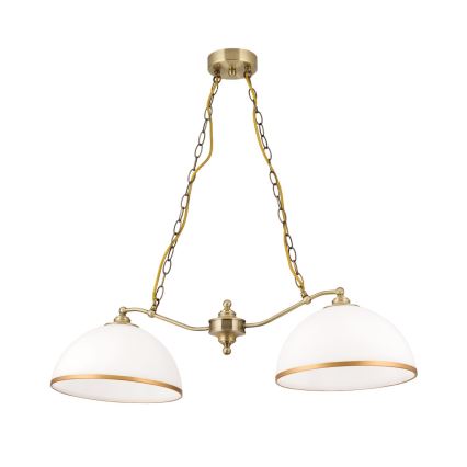 Запасний плафон для люстри та торшера OLD LAMP E27 діаметр 30 см білий/золотий