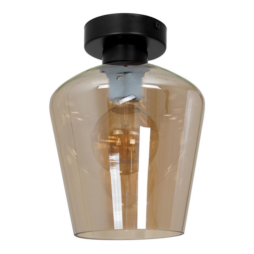 Запасний плафон універсальний SANTIAGO E27 діаметр 18 см димчастий коричневий