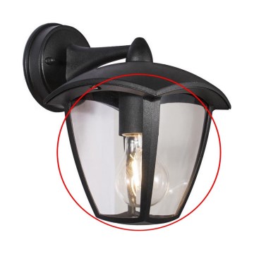 Запасное прозрачное стекло для настенного светильника и лампы LUNA E27