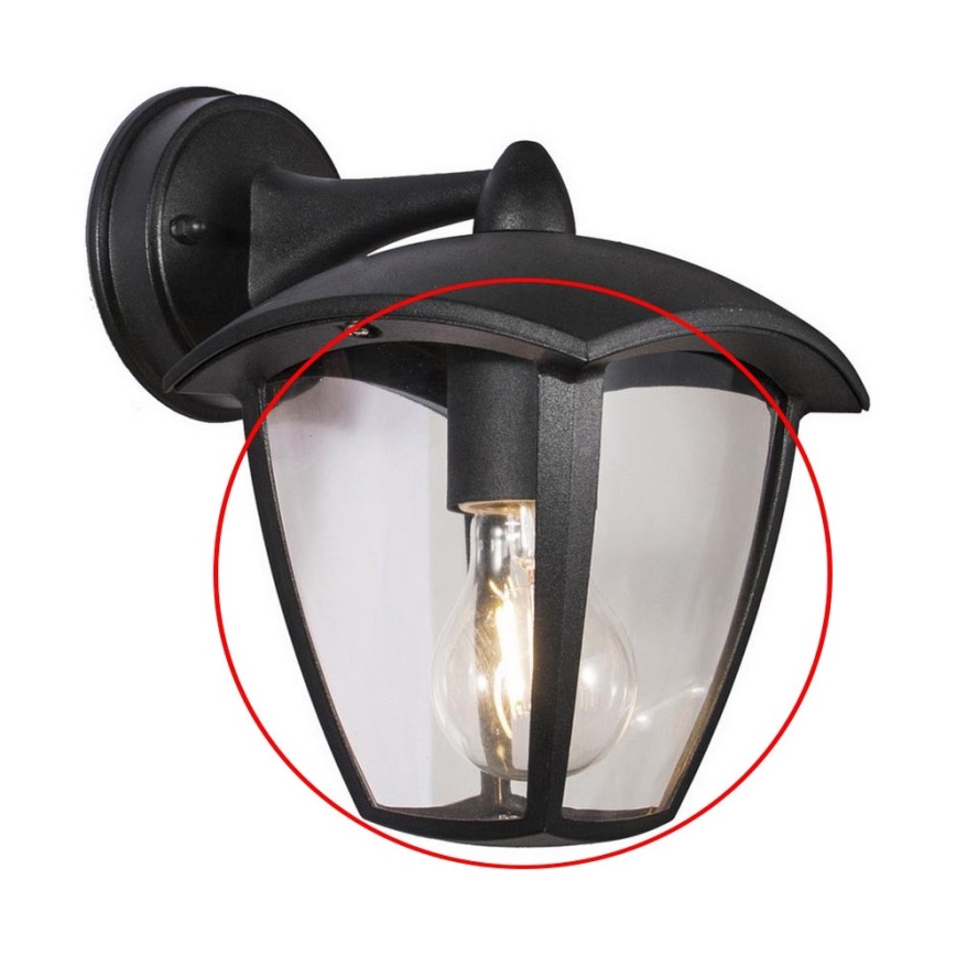 Запасное прозрачное стекло для настенного светильника и лампы LUNA E27