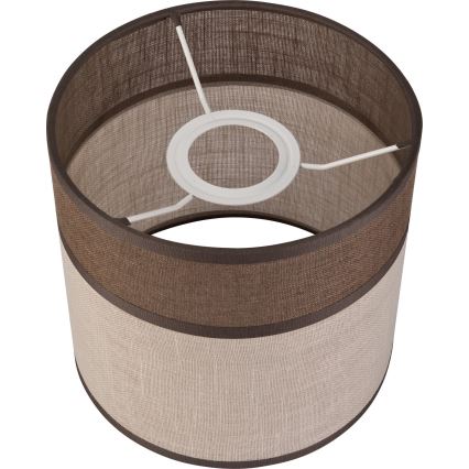 Запасной абажур для люстры, торшера и настенного светильника ANDREA E27 диаметр 16 см коричневый/бежевый