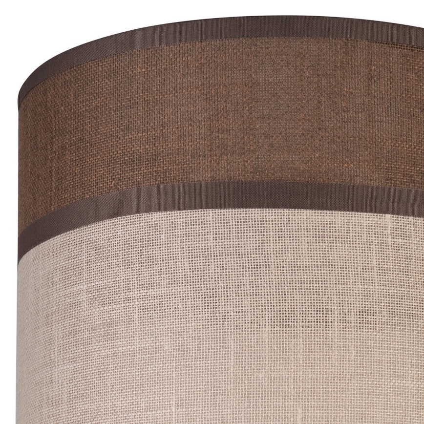 Запасной абажур для люстры, торшера и настенного светильника ANDREA E27 диаметр 16 см коричневый/бежевый