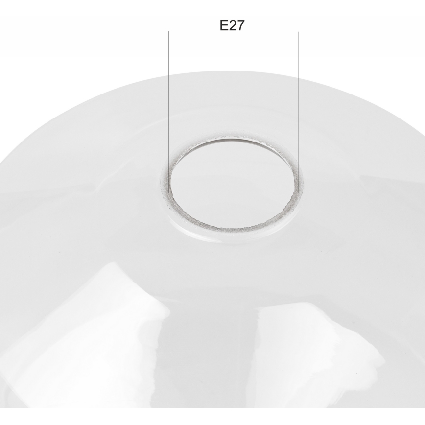 Запасной абажур для люстры HONI E27 диаметр 25 см прозрачный