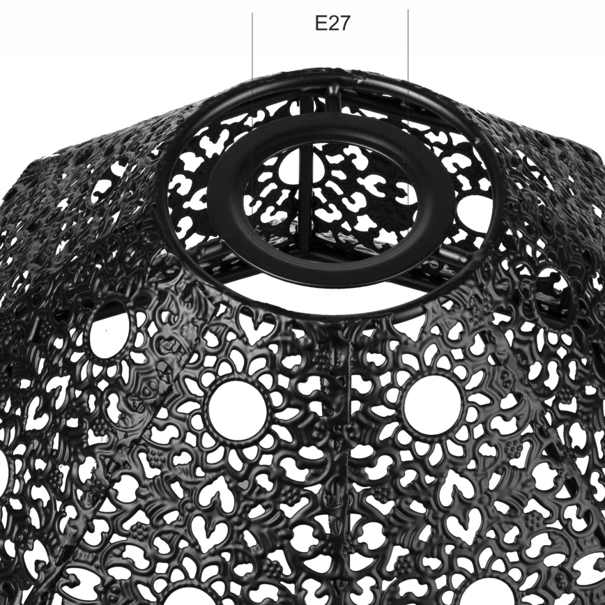 Запасной абажур для люстры SAMIRA E27, диаметр 33 см, черный