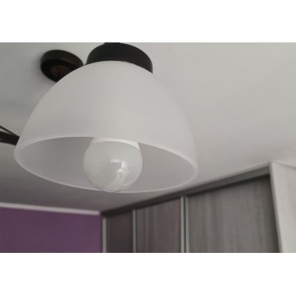 Запасной плафон для люстры с патроном E27 — диаметр 18 см, матовое стекло