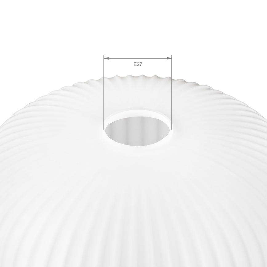 Запасной стеклянный плафон для люстры HARMA E27 23x25 cm, белый