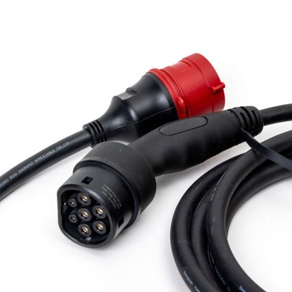 Зарядна станція для електромобілів типу 2, 5 м, 22 кВт, 16А, IP54, Tuya