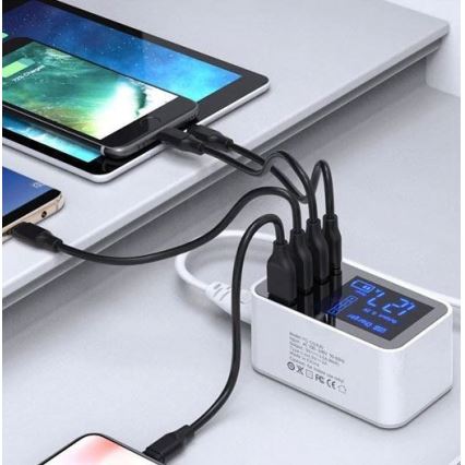 Зарядная станция 3xUSB A + 1xUSB C