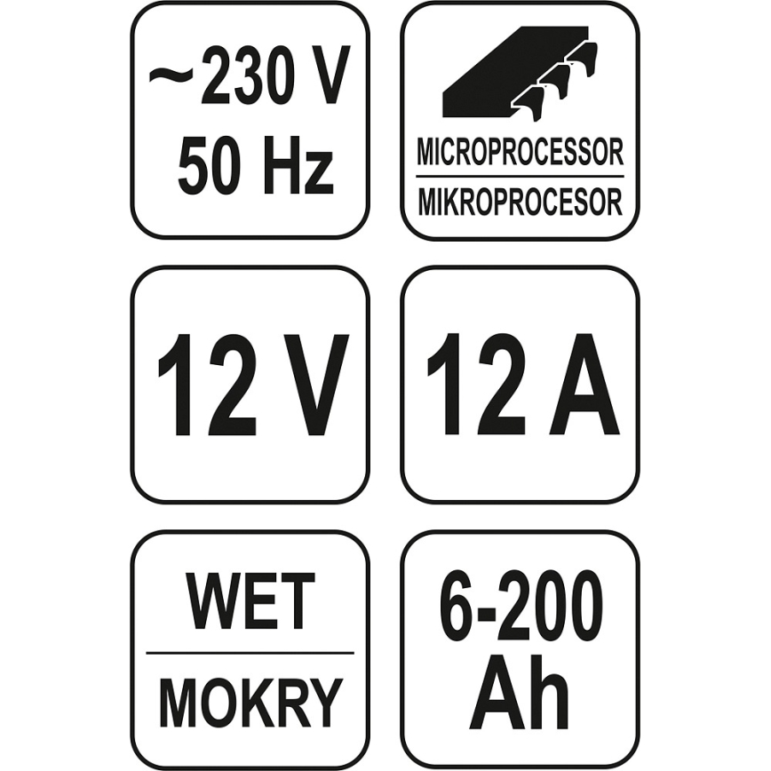 Зарядний пристрій 12A 230V