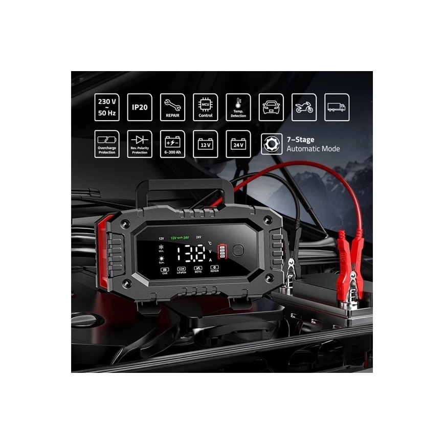 Зарядний пристрій для акумуляторів 300 Вт/230 В