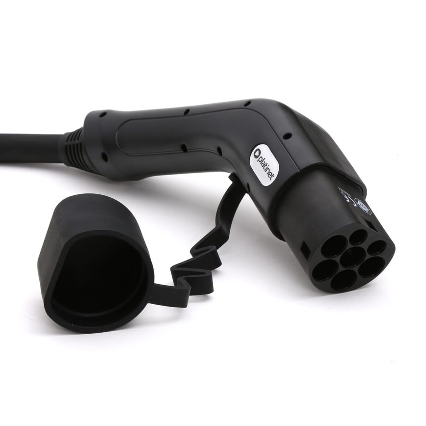 Зарядний кабель для електромобілів типу 2 5м 11kW 16A IP54 чорний