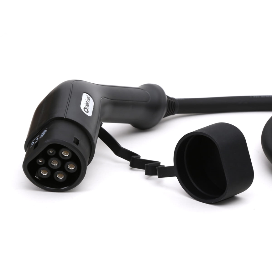 Зарядний кабель для електромобілів типу 2 5м 11kW 16A IP54 чорний