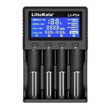 Зарядное устройство для аккумуляторов A/AA/AAA/18650/20700/21700/26650/22650