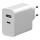 Зарядный адаптер  USB-C Power Delivery + USB-A 45W/230V белый