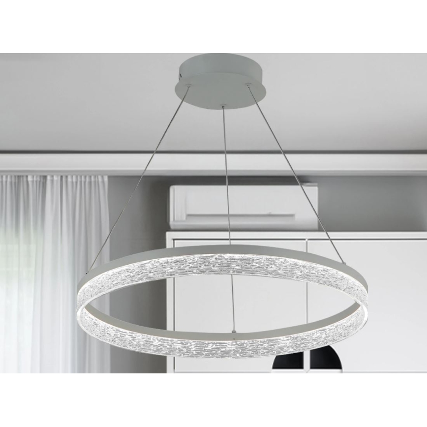 LED люстра з регульованою яскравістю на тросі ALIANZ LED/60W/230V 3000-6000K діам. 80 см + пульт дистанційного керування