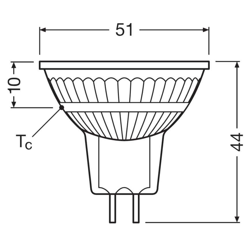 LED-рефлекторна лампа з регулюванням яскравості MR16 GU5,3/5,3W/12V 4000K 36° CRI 97 - Ledvance