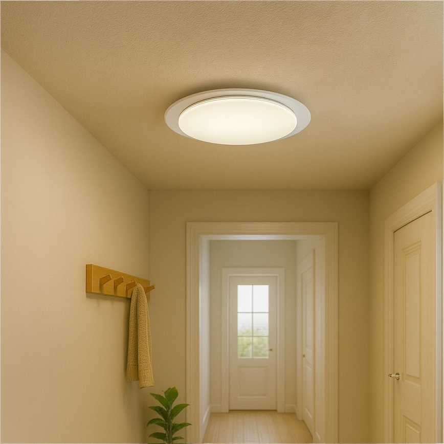 Димований світлодіодний стельовий світильник SONIC LED/100W/230V 3000-6000K діам. 85 см білий + дистанційне керування