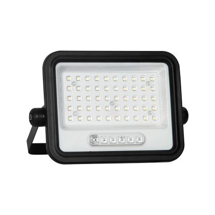Затемнюваний сонячний LED-прожектор LED/100W/3,2V 2000-8000K IP65 5000 mAh чорний + пульт дистанційного керування