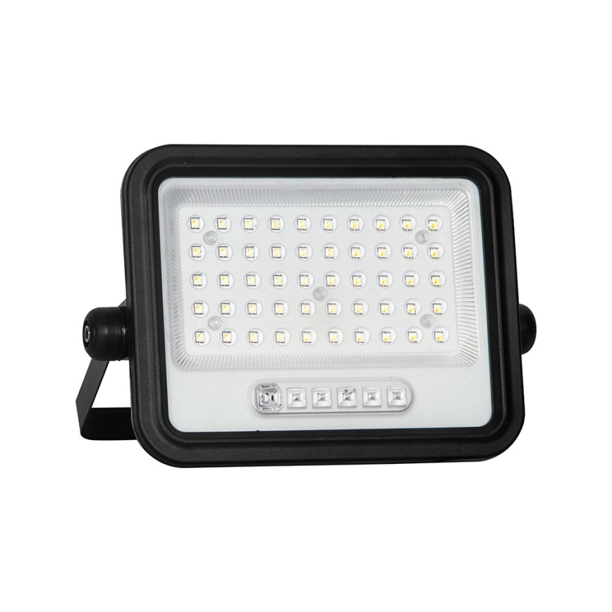 Затемнюваний сонячний LED-прожектор LED/100W/3,2V 2000-8000K IP65 5000 mAh чорний + пульт дистанційного керування