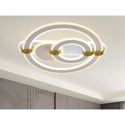 Затемнюваний стельовий світлодіодний світильник LED/120W/230V 3000-6500K + пульт дистанційного керування
