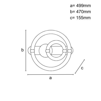 Затемнюваний стельовий світлодіодний світильник LED/120W/230V 3000-6500K + пульт дистанційного керування