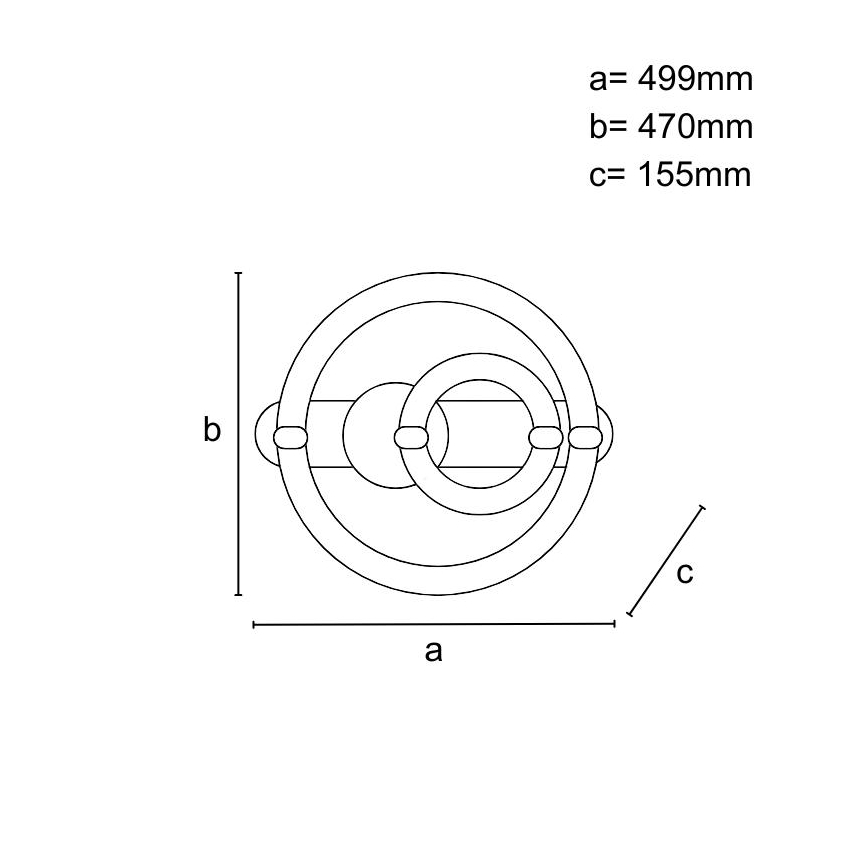 Затемнюваний стельовий світлодіодний світильник LED/120W/230V 3000-6500K + пульт дистанційного керування