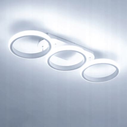 LED стельовий світильник із регулюванням яскравості LED/30W/230V 3000-6500K білий Wi-Fi Tuya + пульт дистанційного керування